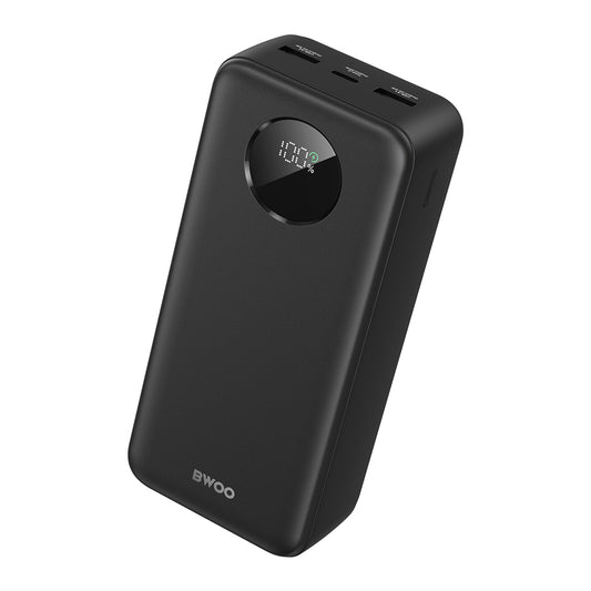 BWOO Power Bank 30,000mAh | 22.5W LCD Black - MIZO.at