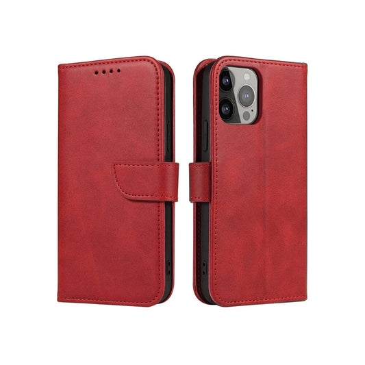 iPhone 15 Pro Magnet Flip Case Rot - MIZO.at