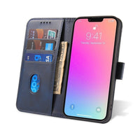 iPhone 15 Pro Max Magnet Flip Case | Blue, Magnetic Protection - MIZO.at