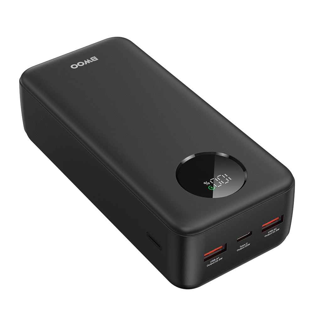 BWOO Power Bank 30,000mAh | 22.5W LCD Black - MIZO.at