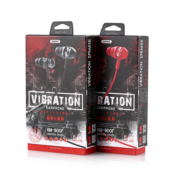 Remax Vibration Gaming Headphones | In-Ear, Wired, Red - MIZO.at