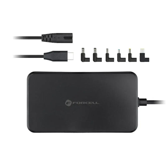 FORCELL E856 Universal Laptop Charger 65W – Black - MIZO.at