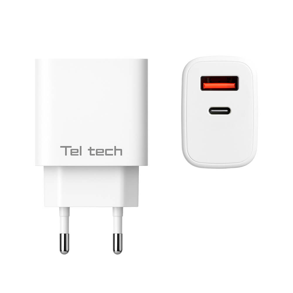Teltech Netzteil USB-C 25W mit Kabel PD PPS Weiß TCH02 - MIZO.at