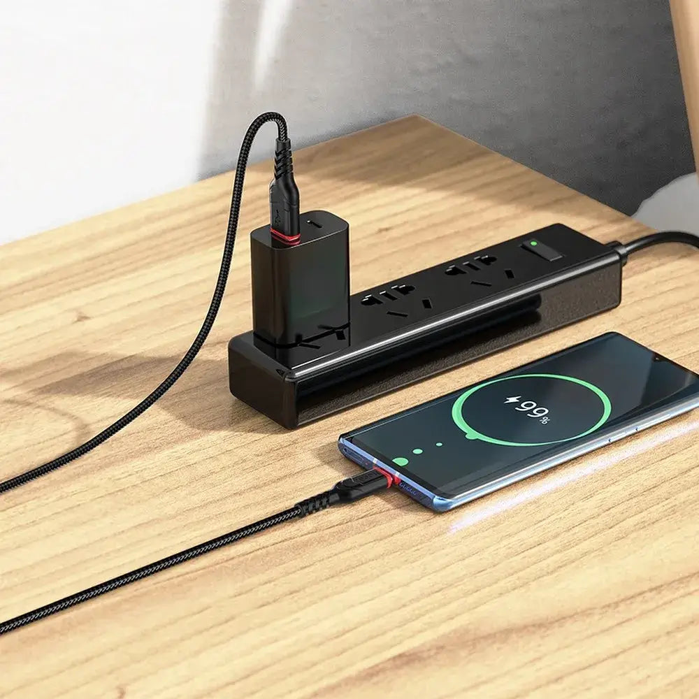 Hoco X59 USB‑A auf USB‑C Kabel 1m 3A Schwarz QC - MIZO.at