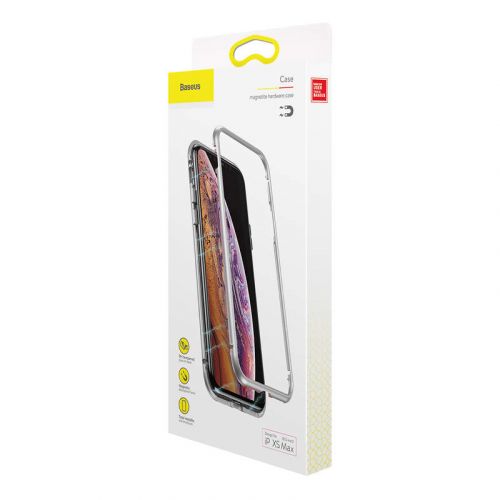 Baseus iPhone XS Max Case | Magnetite Hardware, Silver - MIZO.at