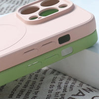 iPhone 15 Pro Max MagSafe Silicone Case | Gray, Wireless Charging - MIZO.at