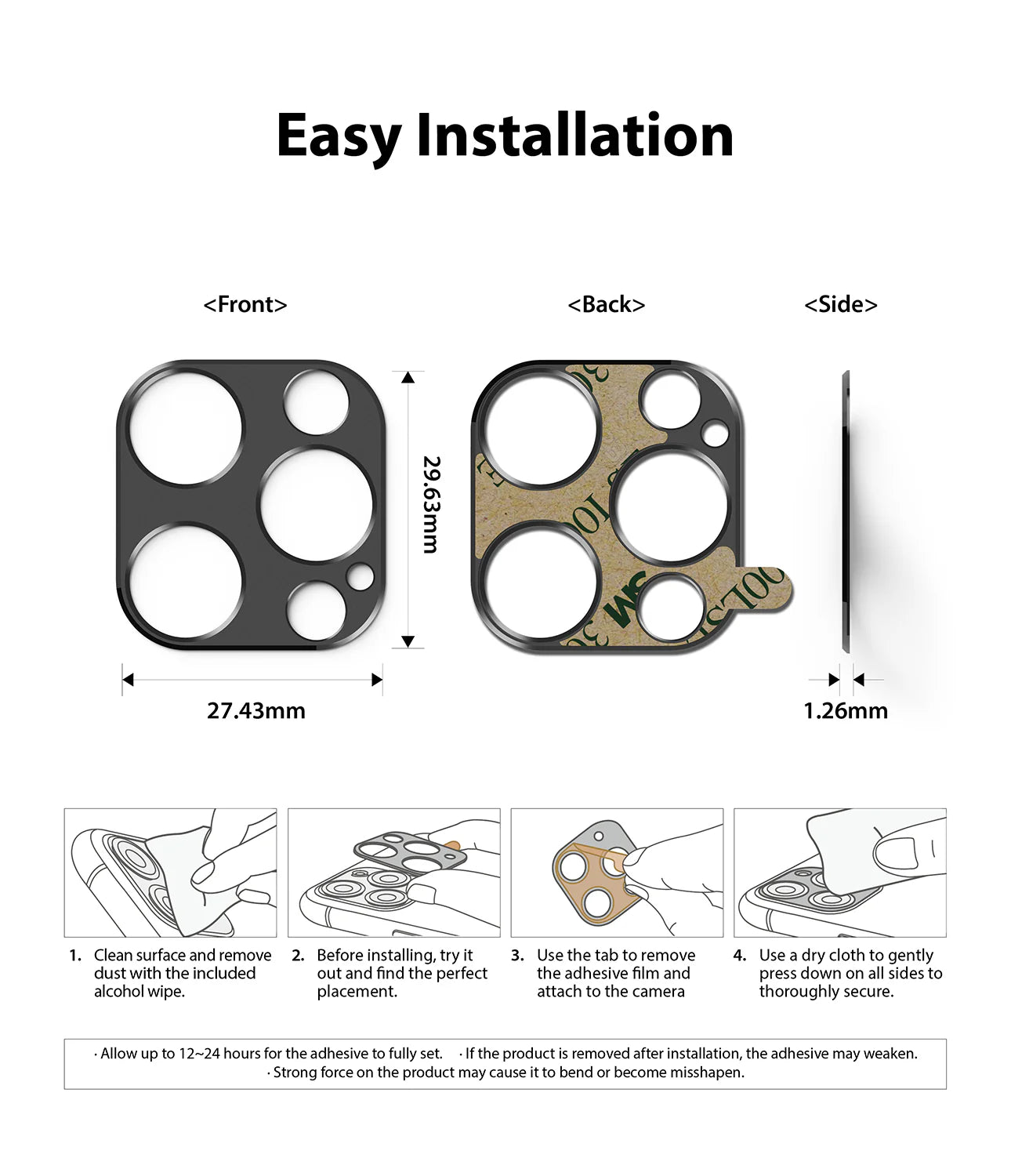 iPhone 12 Pro Camera Protector | Aluminum Lens Guard - MIZO.at