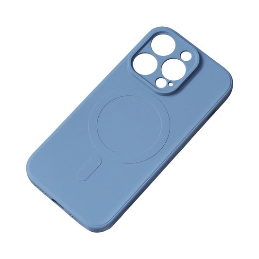 iPhone 14 Pro Max MagSafe Silikon Case Navyblau - MIZO.at