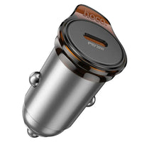 Hoco Auto-Ladegerät USB-C QC PD 30W Grau Metall - MIZO.at