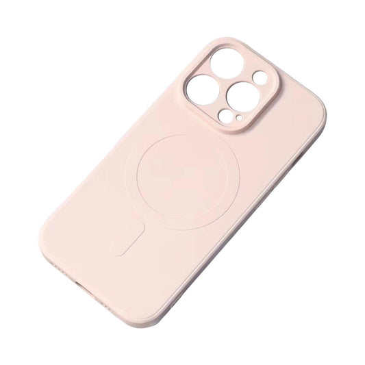 iPhone 15 Silikon Case MagSafe Creme Schutzhülle - MIZO.at