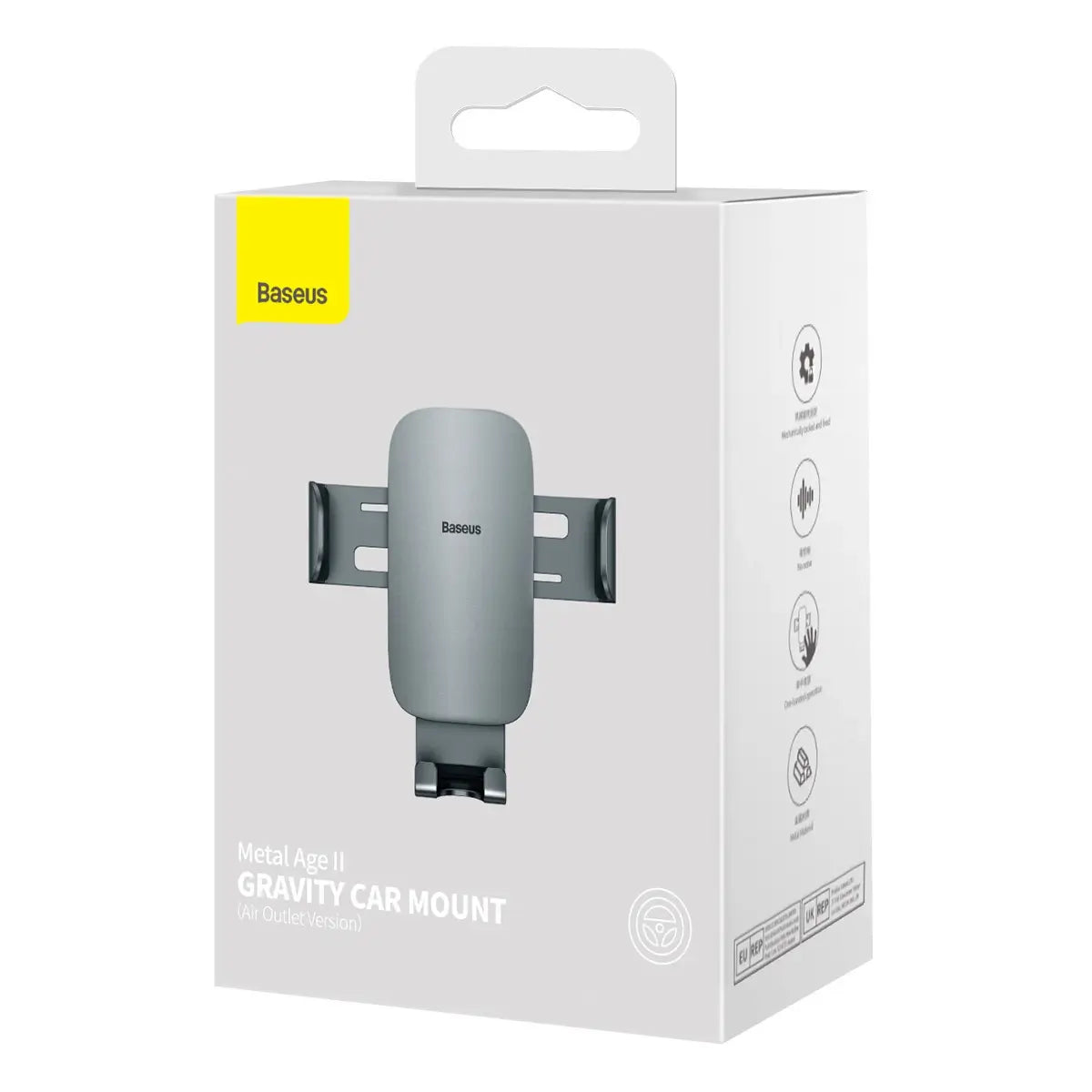 Baseus Metal Age II Car Holder | Gravity Mount – Dark Gray - MIZO.at