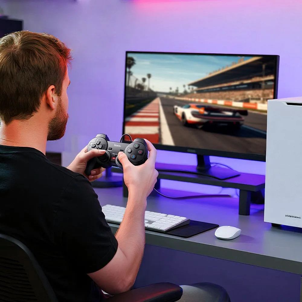 HOCO GA3 Fast Link Wired Gamepad PC Schwarz