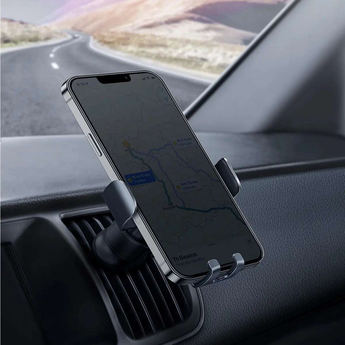 Baseus Metal Age II Car Holder | Gravity Mount – Dark Gray