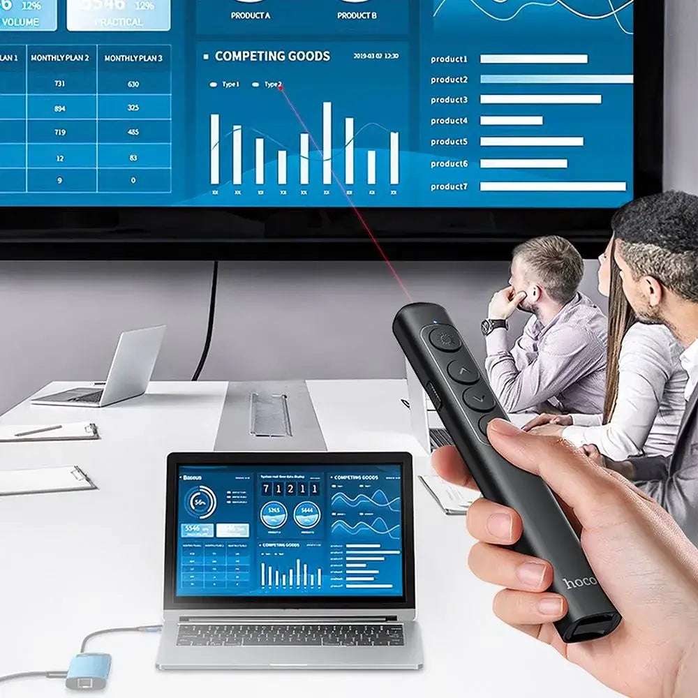 HOCO GM202 Wireless Laser Presenter Bluetooth Black - MIZO.at