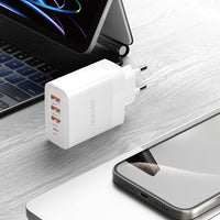 Dudao A5HEU Multiport Ladegerät 3×USB-A + USB-C PD 20W Weiß - MIZO.at