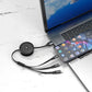 Jellico B19 3-in-1 Ladekabel – Lightning/USB-C/Micro USB 1.2m Schwarz - MIZO.at