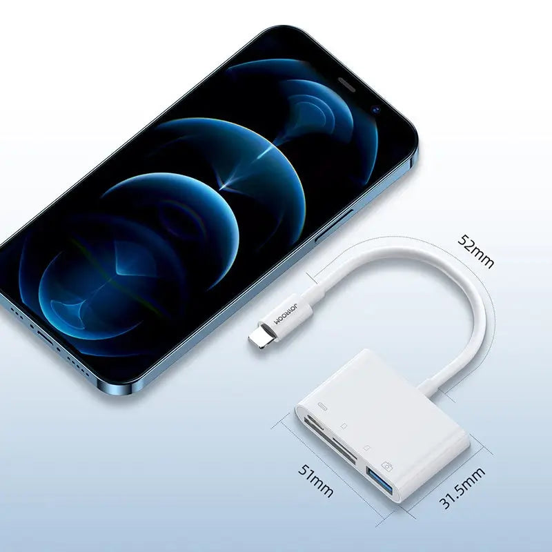 Joyroom S-Y104 Lightning Adapter | Dual Port for Audio & Charging - MIZO.at