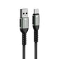 FORCELL C256 Ladekabel USB-A auf Type-C 66W QC4.0 – 0.5m, Schwarz - MIZO.at