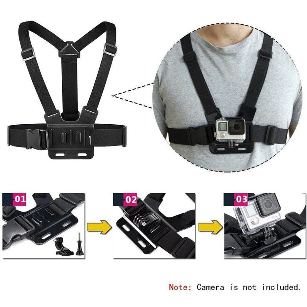 Chest Mount with Rotating Tripod & Phone Stand | Hands-Free Recording - MIZO.at