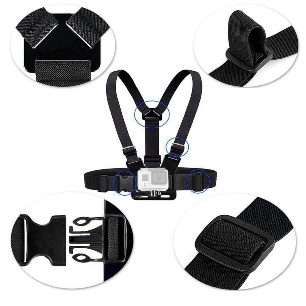 Chest Mount with Rotating Tripod & Phone Stand | Hands-Free Recording - MIZO.at