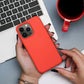 Silikon Case iPhone 14 Pfirsich Peach Soft - MIZO.at