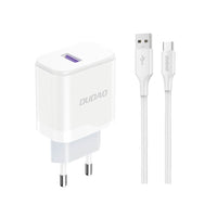 Dudao A20EU 18W USB-A Schnellladegerät Weiß + USB-C Kabel Set - MIZO.at
