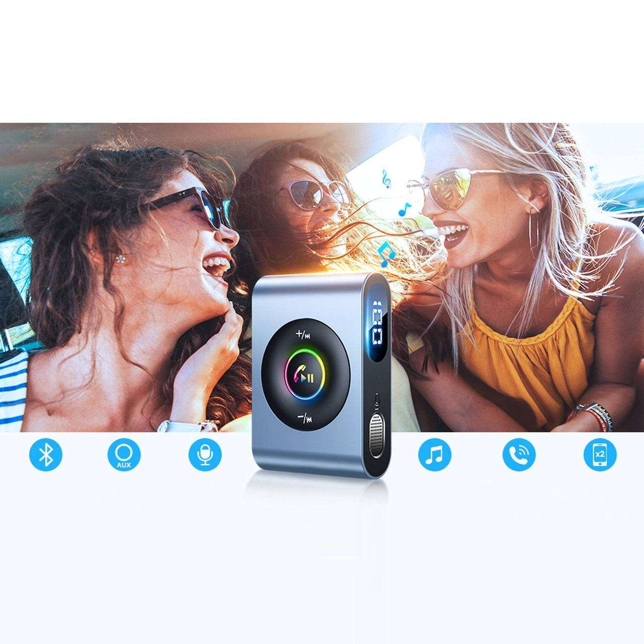 Joyroom Bluetooth 5.3 Car Receiver | Hands-Free & AUX Adapter - MIZO.at