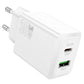 Hoco Ladegerät USB-A + USB-C QC3.0 PD 30W Weiß N71 - MIZO.at