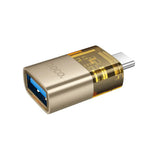 HOCO UA36B OTG Adapter Type-C auf USB-A – Gold, Aluminium - MIZO.at