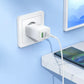 Hoco Ladegerät USB-A + USB-C QC3.0 PD 30W Weiß N71 - MIZO.at