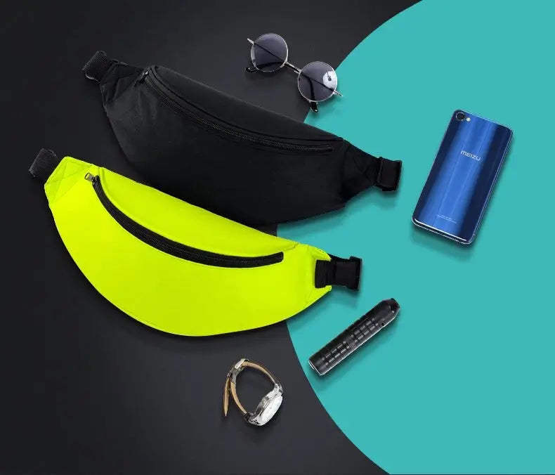 Ultimate Running Belt Bag | Secure Fit for Keys & Wallet – Black - MIZO.at