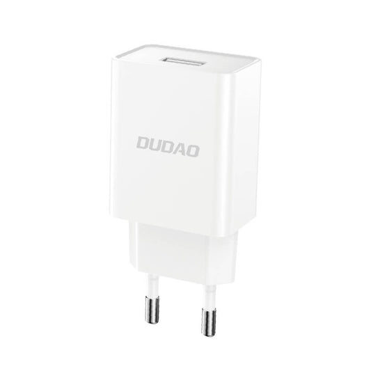 Dudao A4EU 2.1A USB-A Ladegerät Weiß + USB-A auf USB-C Kabel - MIZO.at