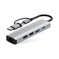 Tech-Protect HB03 5-in-1 USB-C Hub - Ethernet USB-Erweiterung Space Grau - MIZO.at