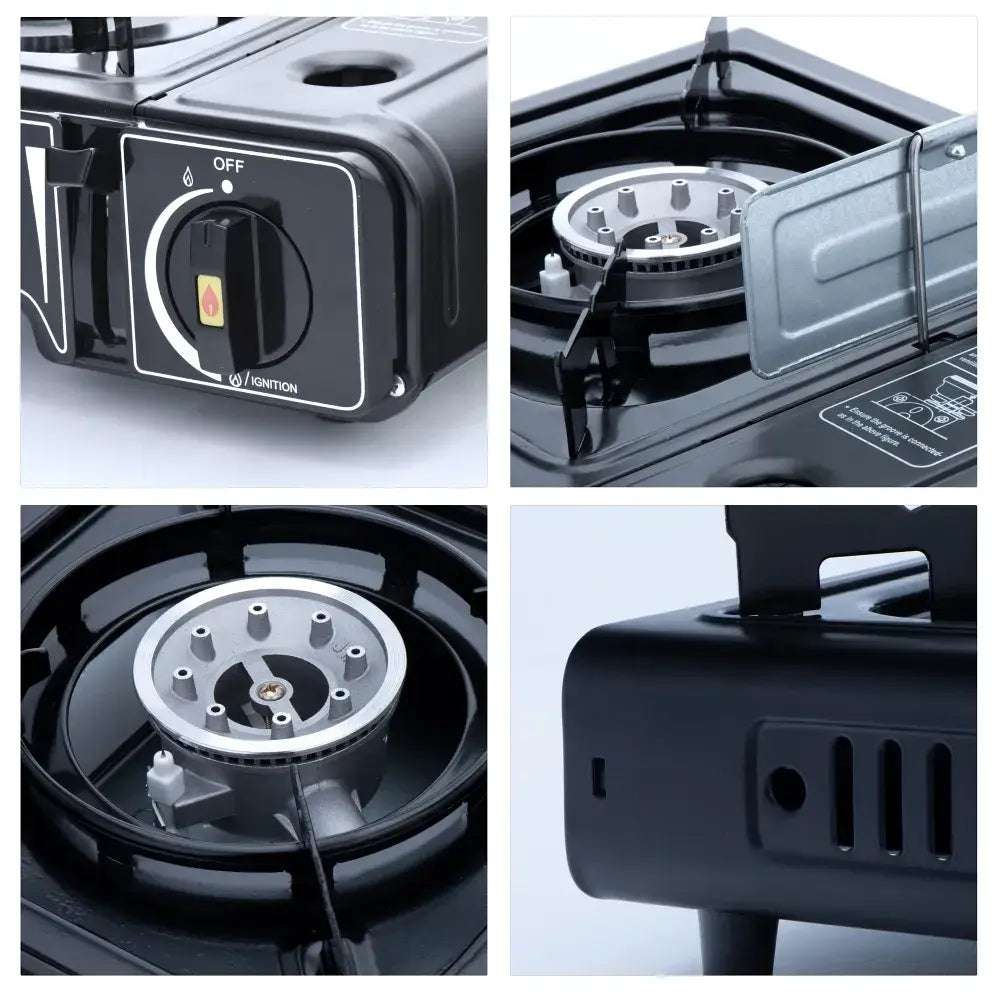Portable Gas Stove BDZ.180-A | Compact & Efficient | Black - MIZO.at