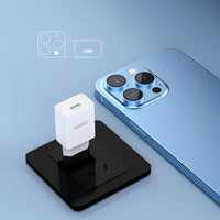 Dudao A4EU 2.1A USB-A Ladegerät Weiß + USB-A auf USB-C Kabel - MIZO.at