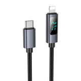 HOCO X112 Ladekabel Type-C auf Lightning 27W mit Watt-Display – 1m - MIZO.at