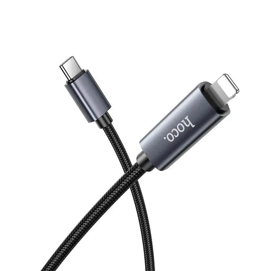 HOCO X112 Type-C to Lightning Cable 27W with Display – Black - MIZO.at