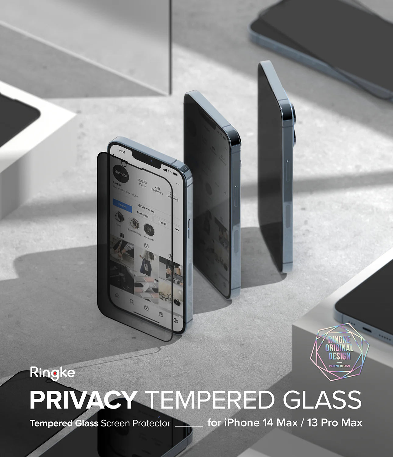 iPhone 14 Plus/13 Pro Max Privacy Glass | 9H Anti-Spy Protection - MIZO.at