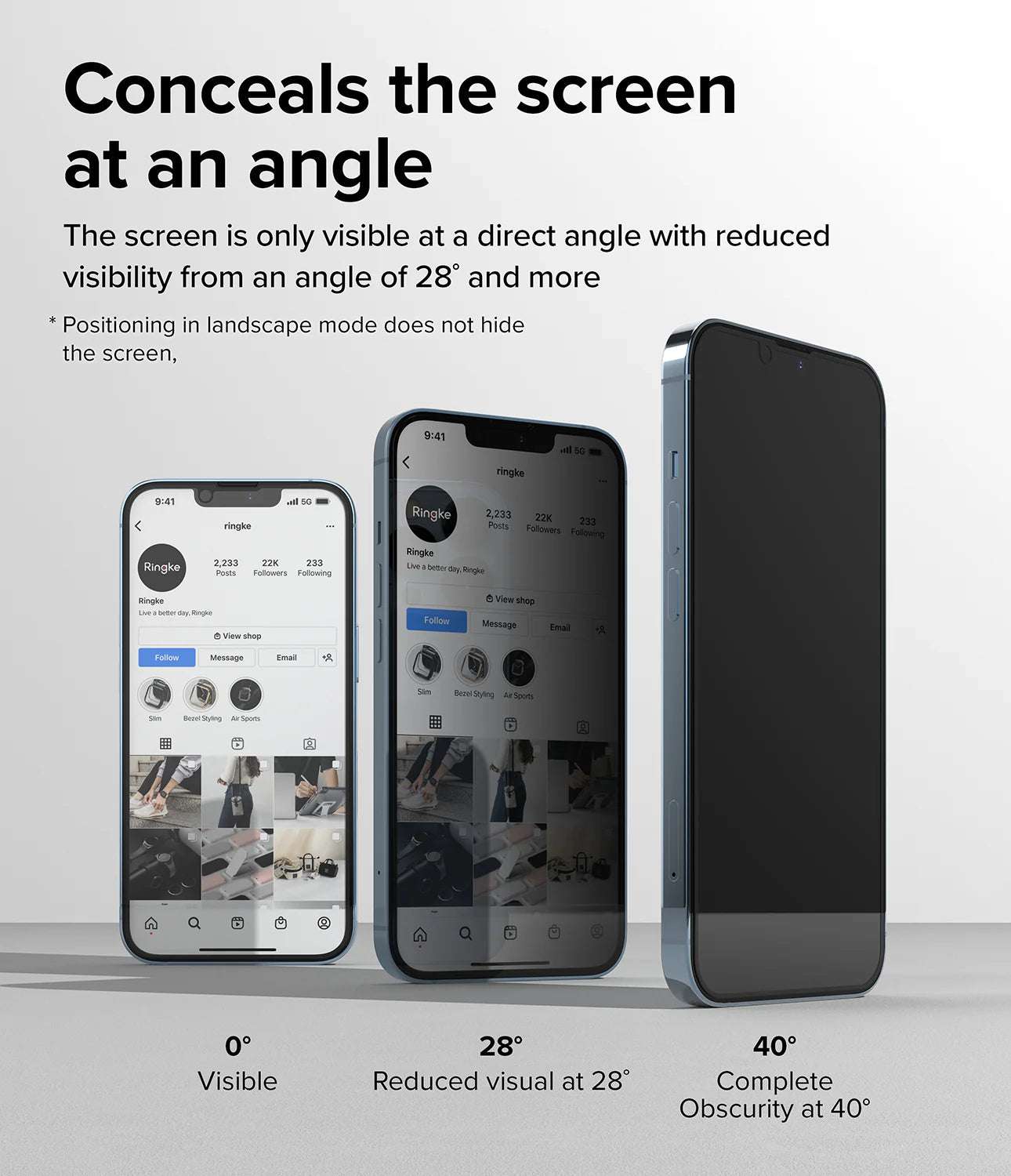 iPhone 14 Plus/13 Pro Max Privacy Glass | 9H Anti-Spy Protection - MIZO.at