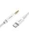 Hoco Aux Audio Jack 3.5mm to Type-C Cable | 1M Silver - MIZO.at