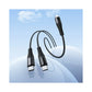 Hoco X123 2in1 USB-C Kabel 1m Schwarz Dual-Anschluss - MIZO.at