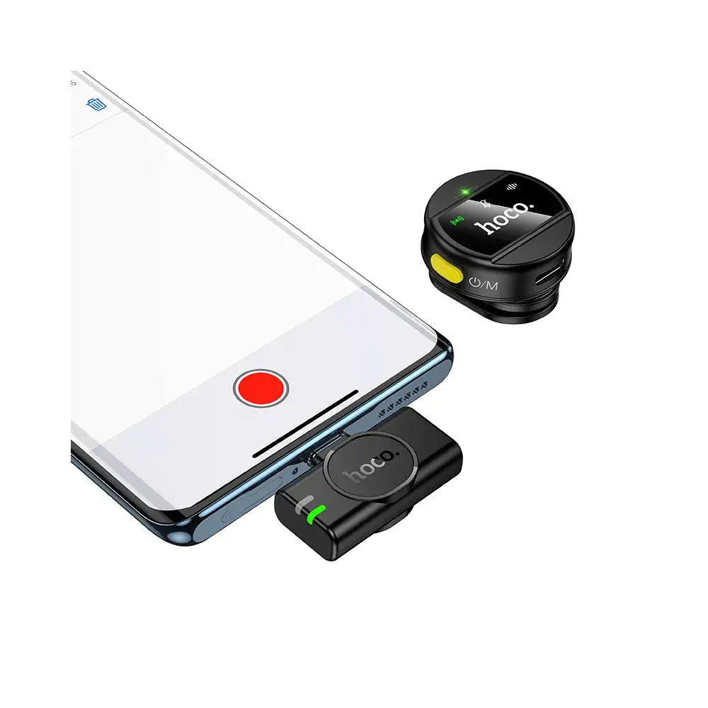 Hoco L21 Wireless Mikrofon USB-C Schwarz Funk - MIZO.at