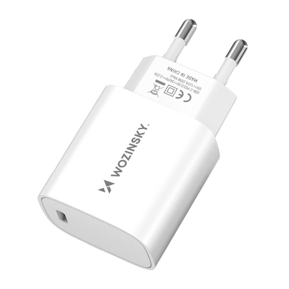 Wozinsky WGWCCW 20W USB-C Schnellladegerät Weiß - MIZO.at