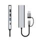 Tech-Protect HB03 5-in-1 USB-C Hub - Ethernet USB-Erweiterung Space Grau - MIZO.at