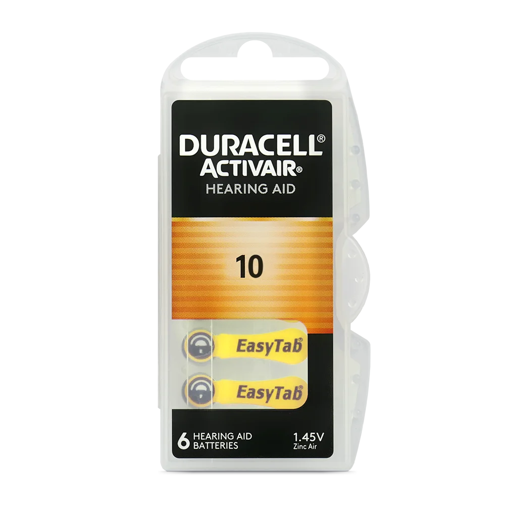 Duracell ActivAir 10 Batteries 6er Pack Made in Germany - MIZO.at