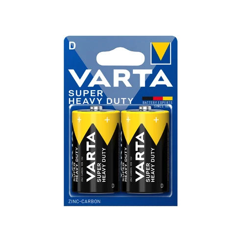 Varta Superlife D R20 Zink-Kohle Batterien 2er Pack - MIZO.at