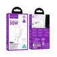 HOCO Wall Charger Type C + Cable Type C to Type C PD QC 30W N62 White - MIZO.at