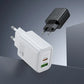 HOCO 30W USB-C + USB-A Wandladegerät N63 – PD 3.0 / QC3.0 Schnelllader - MIZO.at