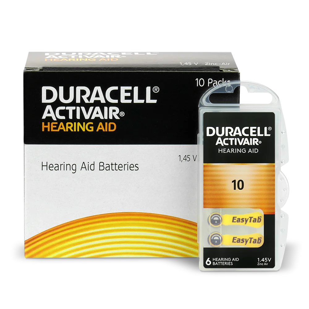 Duracell ActivAir 10 Batteries 6er Pack Made in Germany - MIZO.at