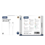 Jellico B1 USB-C-auf-USB-C PD-Kabel – 60W Schnellladen Weiß - MIZO.at